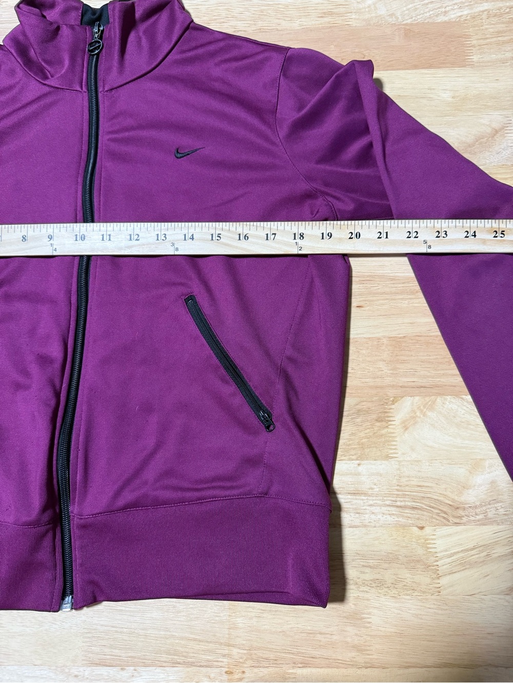 Nike Women’s Large Purple Black Full Zip Track Jacket - Picture 6 of 7